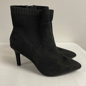 Wide Width Faux Suede Bootie